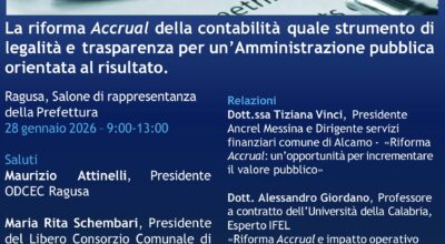La riforma Accrual al centro del convegno promosso da Libero Consorzio